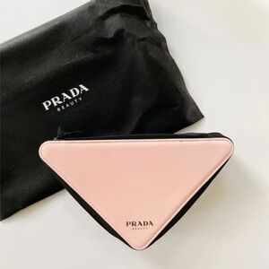 Prada Beauty Triangle Logo Zipper Pouch